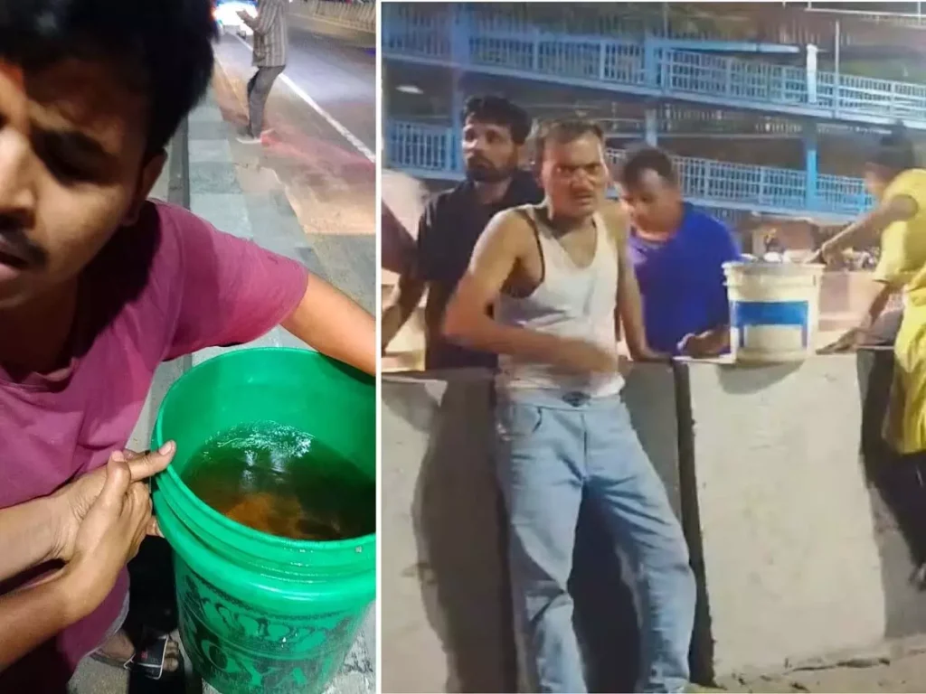 पेट्रोल टैंकर दुर्घटनाग्रस्त, पेट्रोल लूटने टूट पड़े लोग