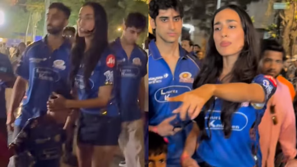 મુંબઈમાં MI vs KKR મેચ દરમિયાન માહિકા શર્માએ તેના પિતા, હાર્દિક પંડ્યાના પુત્ર પર હુમલો કર્યો… Mahika Sharma ने पापा पर निकाली भड़ास, मुंबई में MI vs KKR मैच के दौरान Hardik Pandya's के बेटे...