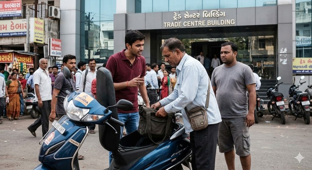 સરનામું પૂછવાનું નાટક કરી આંગડીયા કર્મચારીના 20 લાખ ચોર્યા