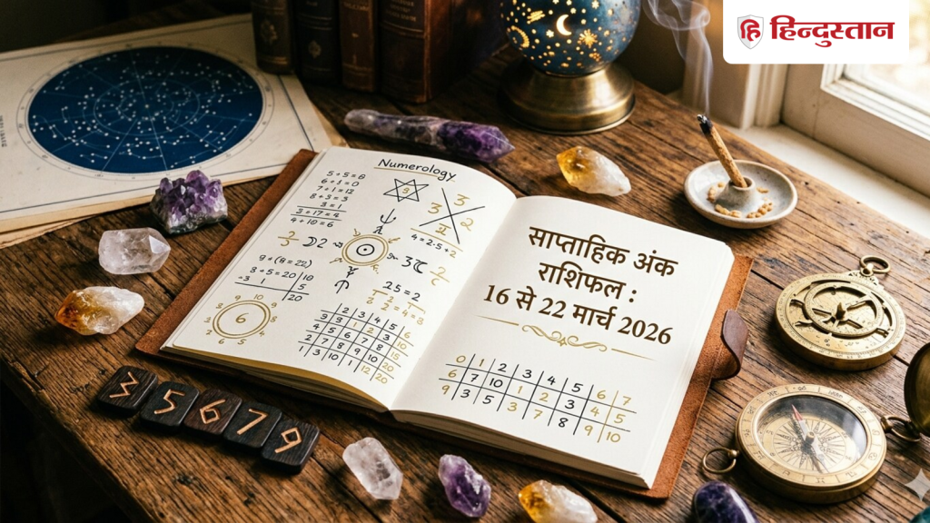 અંકશાસ્ત્ર સાપ્તાહિક જન્માક્ષર 16 થી 22 માર્ચ 2026: મૂલાંક 1 થી 9 માટે આ સપ્તાહ કેવું રહેશે? સાપ્તાહિક વાંચો… Numerology Weekly Horoscope 16 to 22 March 2026: मूलांक 1 से 9 के लिए कैसा रहेगा ये सप्ताह? पढें साप्ताहिक...