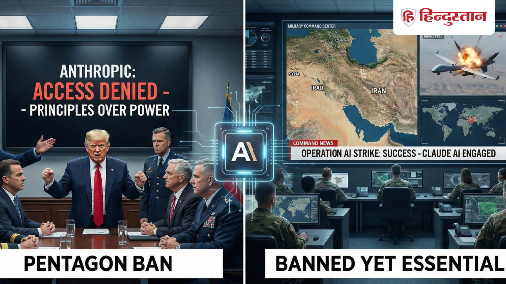 એન્થ્રોપિક ટ્રમ્પ સામે ન ઝૂક્યા, ‘પ્રતિબંધ’ લગાવ્યો; તો પછી તેણે પોતાના AI સાથે કેવી રીતે કામ કર્યું… ट्रंप के आगे नहीं झुका एंथ्रोपिक, लगा दिया 'बैन'; फिर उसी के AI से कैसे किया...