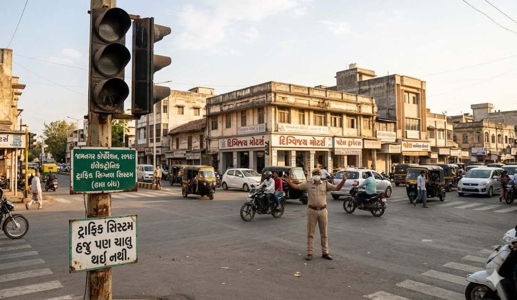 લાખોનો ખર્ચો કર્યા પછી પણ જામનગરમાં ટ્રાફિક સિગ્નલો બન્યા શોભાના ગાંઠિયા...