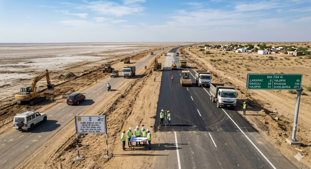 કચ્છના રણની વચ્ચેથી નીકળશે નવો 165 કિમીનો લાંબો નેશનલ હાઈવે