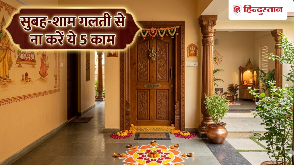वास्तु शास्त्र: सुबह-शाम गलती से ना करें ये 5 काम, मां लक्ष्मी होती हैं नाराज,...