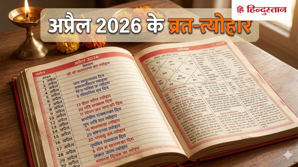 April 2026 Vrat Festival:अप्रैल के व्रत त्योहार की लिस्ट, यहां देखें हनुमान जयंती, अक्षय...