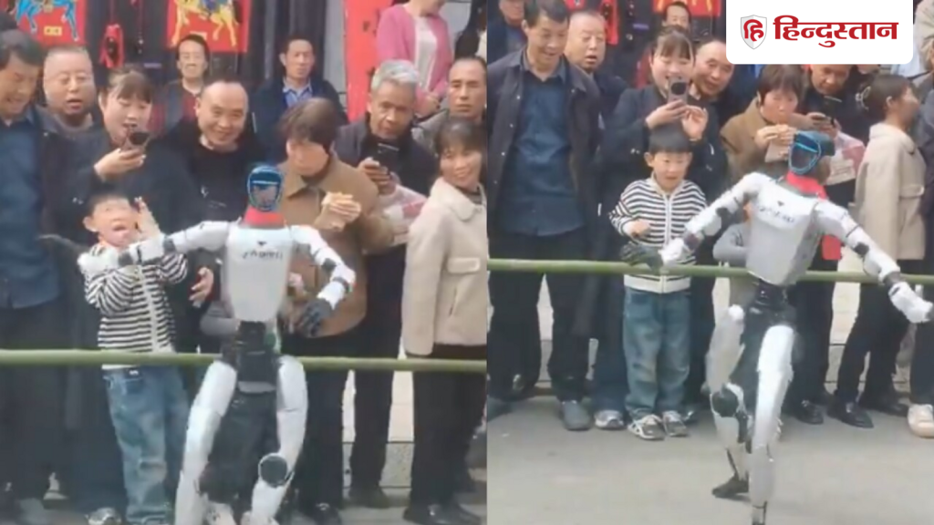 13,00,000 રૂપિયાના રોબોટે બાળકને જાહેરમાં થપ્પડ મારી, લોકોએ તેને ખતરનાક ગણાવ્યું 13,00,000 के रोबोट ने बच्चे को सरेआम मारा थप्पड़, लोगों ने बताया खतरनाक
