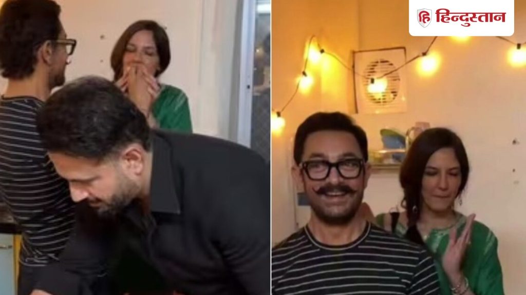 आमिर खान का 61 बर्थडे, गर्लफ्रेंड गौरी और एक्स पत्नी किरण के साथ किया...