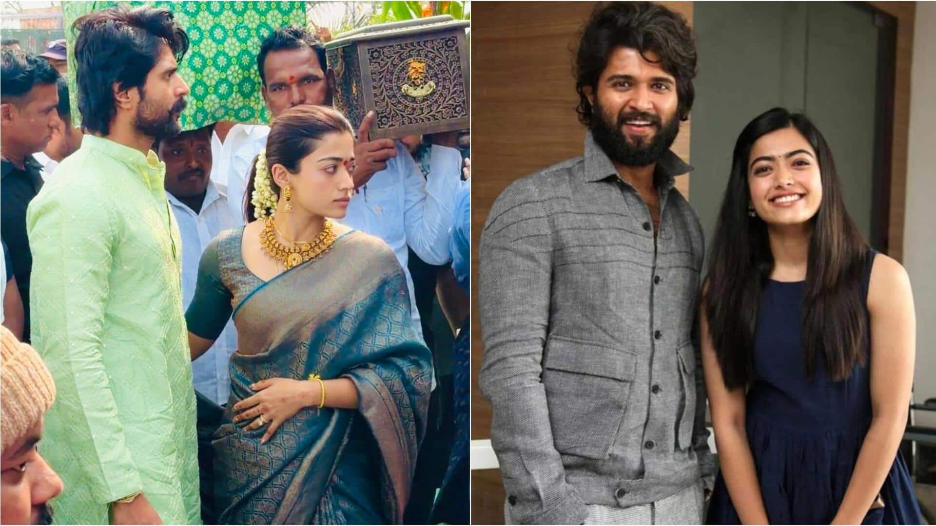 રશ્મિકા મંદન્ના અને વિજય દેવરાકોંડા લગ્ન પછી પૂજામાં હાજરી આપે છે, જુઓ વીડિયો