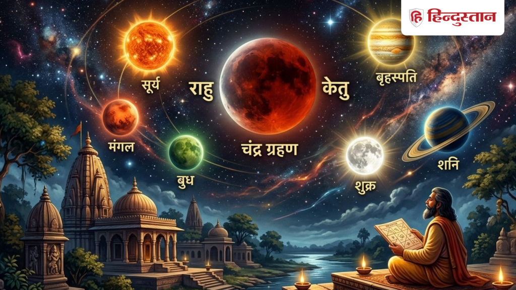 3 માર્ચે સિંહ રાશિમાં ચંદ્રગ્રહણ, બુધ, મંગળ, સૂર્ય, કુંભ રાશિમાં રાહુ… 3 मार्च को सिंह राशि में चंद्र ग्रहण, कुंभ राशि में बुध, मंगल, सूर्य, राहु...