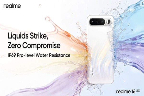 Realme 16 5G IP69 પ્રો-રેટેડ પ્રોટેક્શન લાવે છે, જે મિડ-રેન્જ સ્માર્ટફોન્સમાં તાકાતનું નવું સ્તર છે… रियलमी 16 5जी लेकर आया आईपी69 प्रो-रेटेड सुरक्षा, मिड-रेंज स्मार्टफोन में मजबूती का नया...