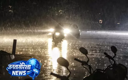 હવામાનની પેટર્ન બદલાઈ, ઘણા જિલ્લાઓમાં ભારે વરસાદ અને કરા પડ્યા बदला मौसम का मिजाज, कई जिलों में भारी बारिश और ओलावृष्टि
