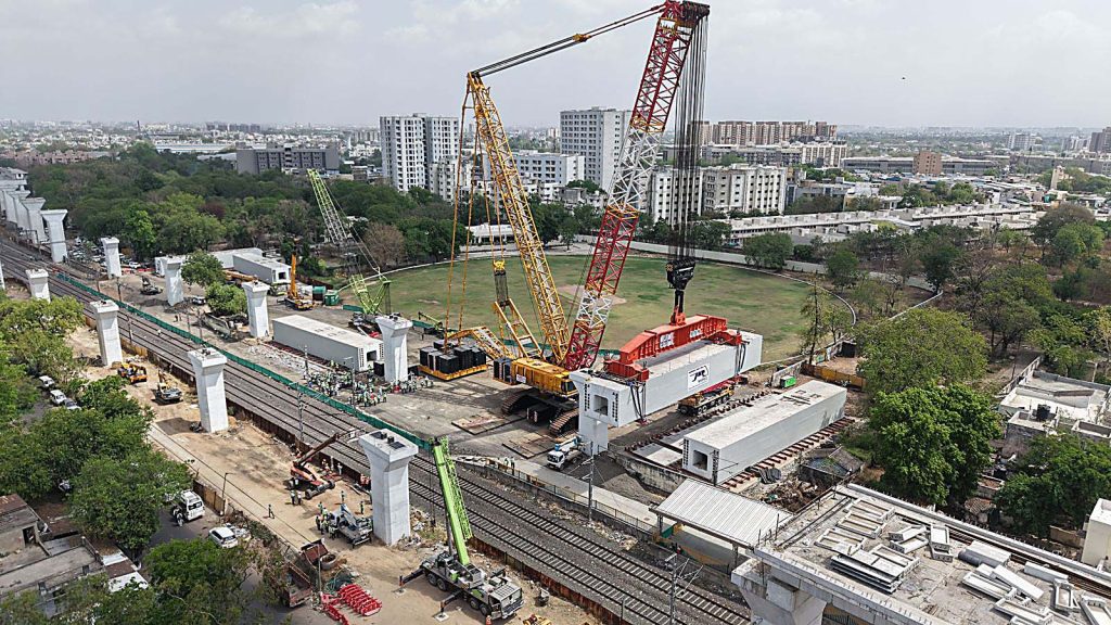 અમદાવાદમાં મુંબઈ-અમદાવાદ હાઈ સ્પીડ રેલ કોરિડોર પર રચાયો ઇતિહાસ