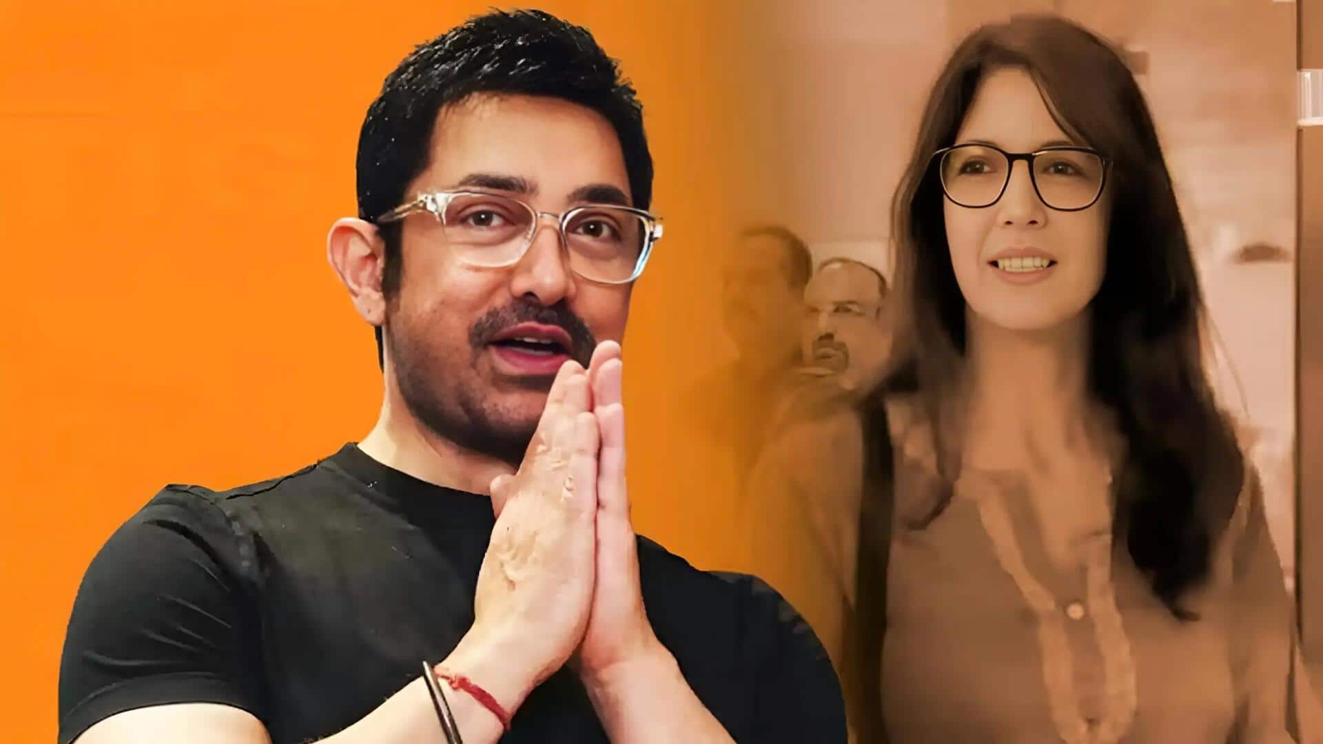 આમિર ખાન ગર્લફ્રેન્ડ ગૌરી સ્પ્રેટ સાથે શાંતિ શોધી રહ્યો છે, પ્રથમ વખત તેની લાગણીઓ શેર કરી છે