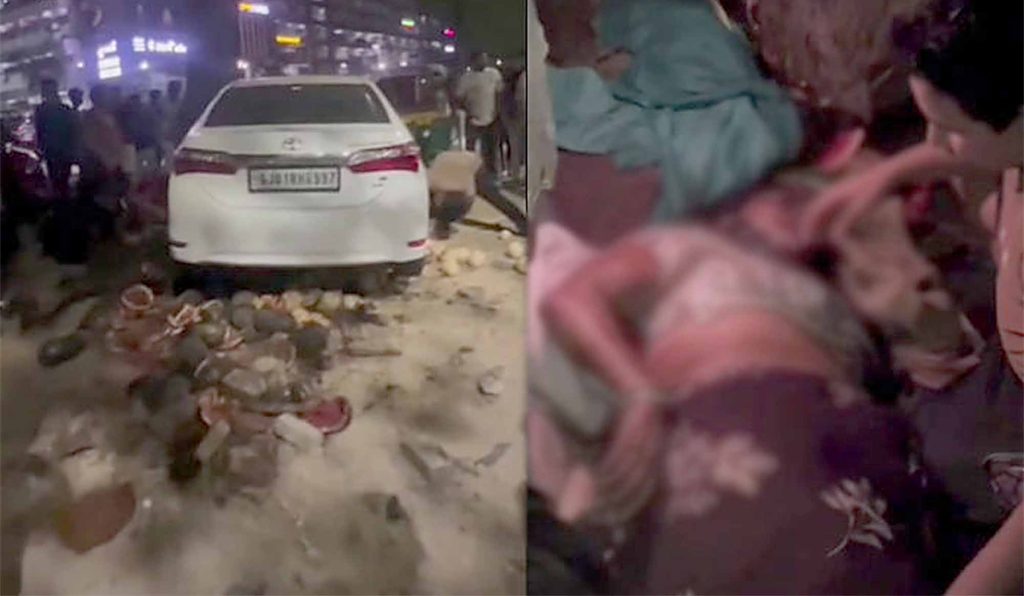 કારચાલકે ફૂટપાથ પર ફ્રૂટની લારી પાસે સૂતેલી મહિલાને અડફેટે લેતા મોત