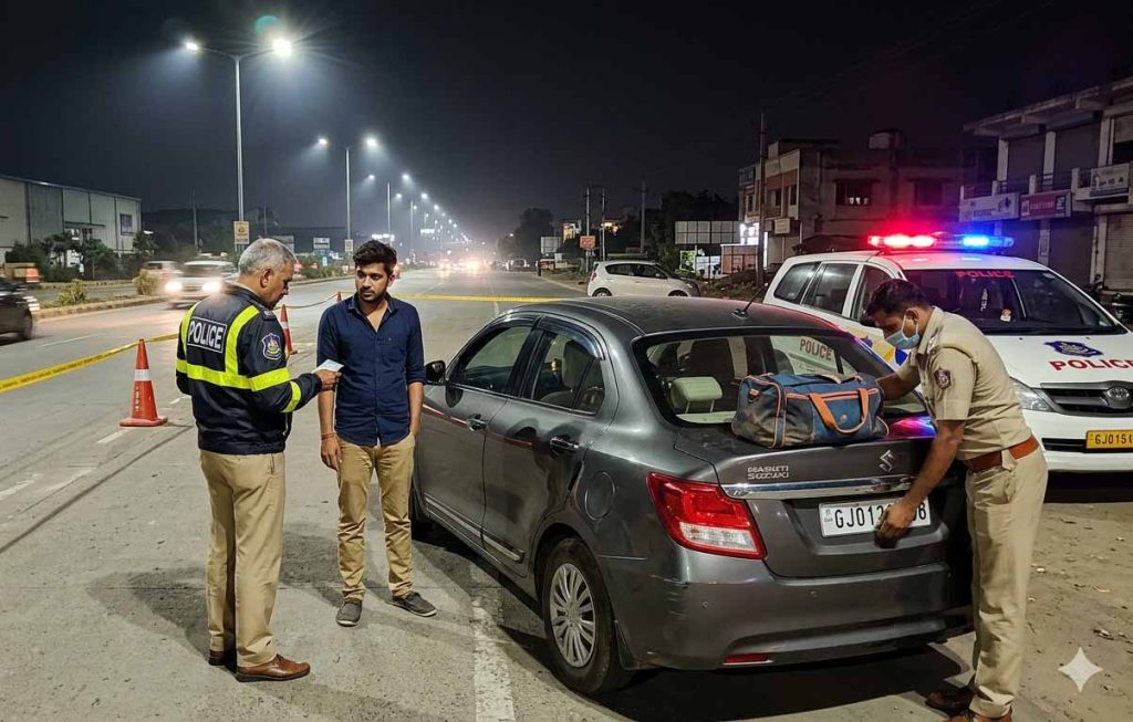 એક કરોડ મત્તાની ચોરી કરી ભાગી રહેલો ચોર પોલીસે પેટ્રોલિંગમાં ઝડપાયો