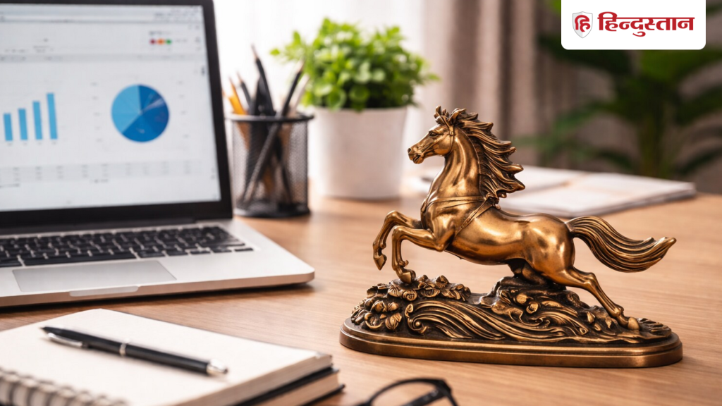 फेंगशुई टिप्स: ऑफिस डेस्क पर लैपटॉप के बगल में रख लें रनिंग हॉर्स वाली...