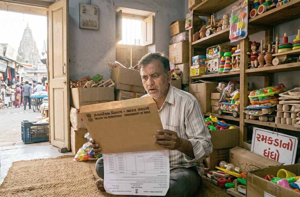 ભાડાના મકાનમાં રહી રમકડા વેચતા શખ્સને ૧૯ કરોડની ઈન્કમટેક્ષની નોટિસ