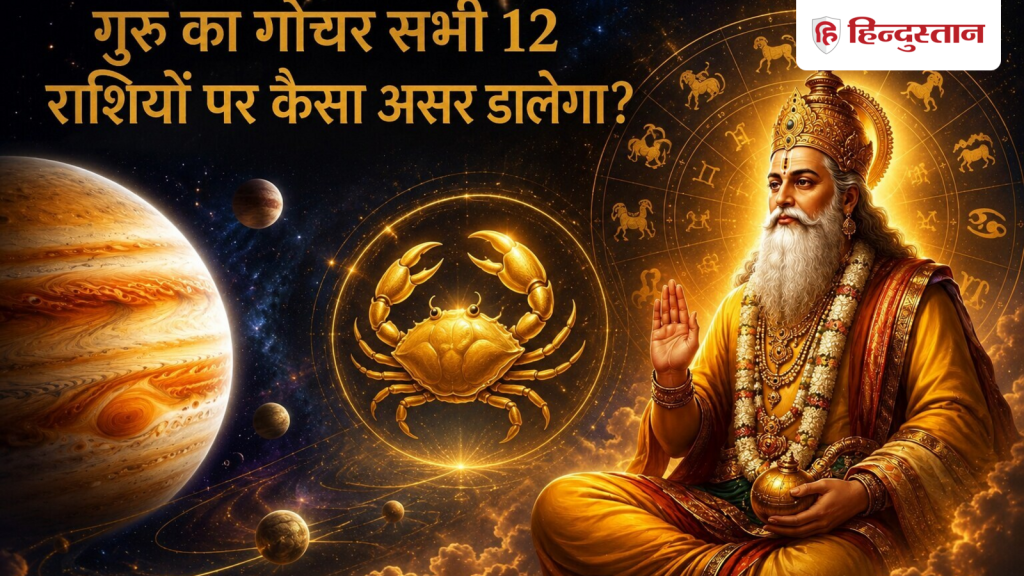 કર્કમાં ગુરુનું સંક્રમણઃ કોઈનું ભાગ્ય બદલાશે, તો કેટલાક લોકોએ બિનજરૂરી કામ કરવાનું બંધ કરવું જોઈએ… कर्क राशि में गुरु का गोचर: किसी की बदलेगी किस्मत, तो कुछ लोग रोकें फालतू...