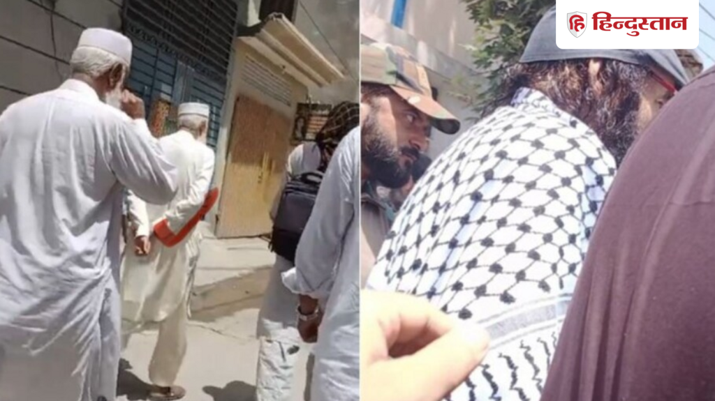 पुलवामा हमले के मास्टरमाइंड के जनाजे में हमले का खौफ, हथियारों से लैस होकर...