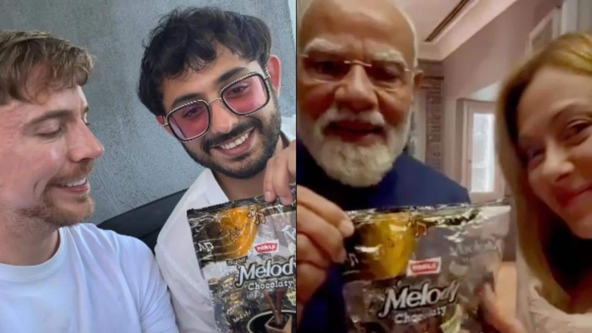 કેરીમિનાટી અને મિસ્ટર બીસ્ટ સાથે આવ્યા, વડાપ્રધાન મોદી-મેલોનીના વાયરલ વીડિયોની ચોક્કસ નકલ