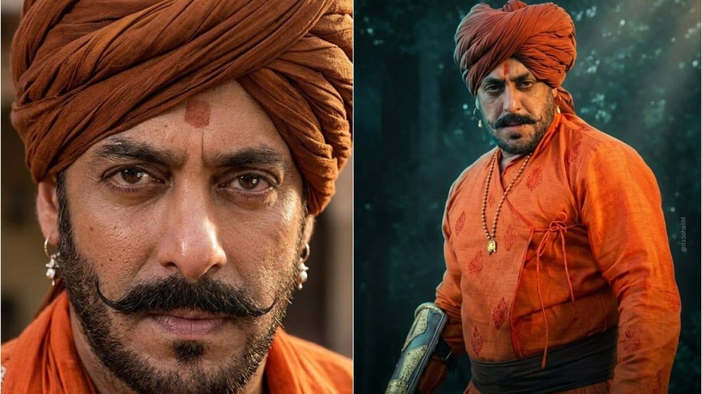 'राजा शिवाजी' में सलमान खान का दमदार लुक, मूछों और पगड़ी में देख उछले दर्शन