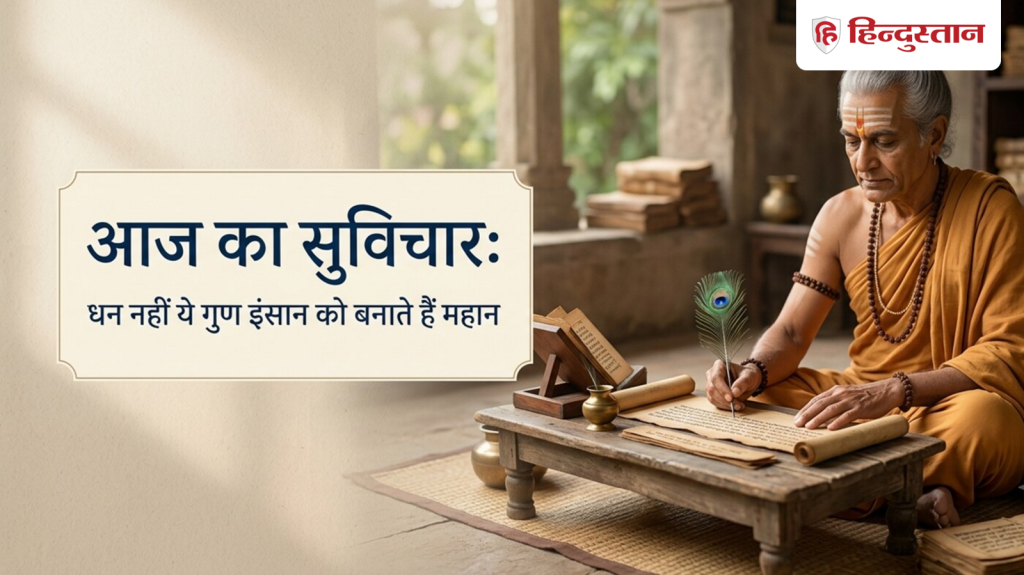 Quote of the Day: धन नहीं गुण बनाते हैं महान! चाणक्य नीति के इस श्लोक में छिपा है जीवन...