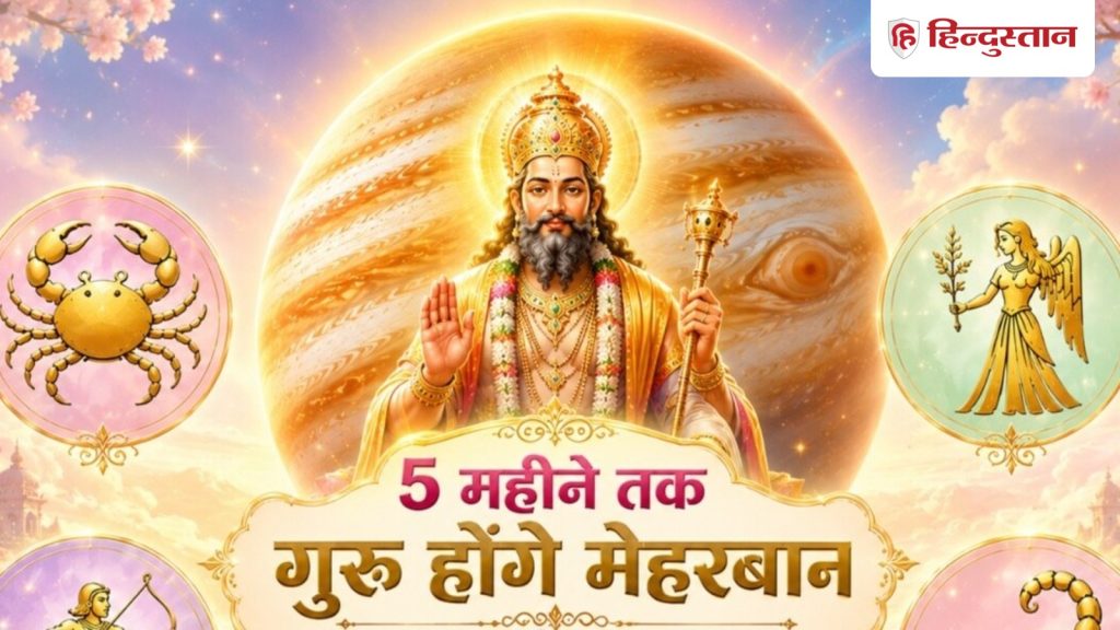 12 વર્ષ પછી ચંદ્ર રાશિમાં ગુરુનું સંક્રમણ, હવે 5 રાશિના પેન્ડિંગ મુદ્દાઓ પૂર્ણ થશે… चंद्रमा की राशि में 12 साल बाद गुरु गोचर, अब पूरे होंगे 5 राशियों के अटके हुए...