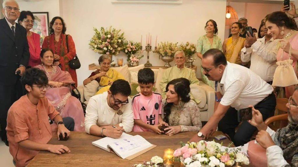 आमिर खान ने गौरी स्प्रैट से घर पर ही की कोर्ट मैरिज, सामने आई पहली तस्वीर