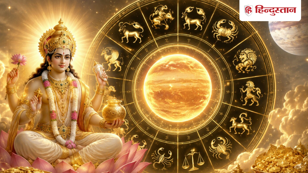 5 દિવસ પછી, નક્ષત્ર બદલાતાની સાથે જ શુક્ર આ 4 રાશિના ચિહ્નો પ્રેમ અને પૈસાથી ભરી દેશે… 5 दिन बाद शुक्र प्यार और पैसे से भरेंगे इन 4 राशियों की झोली, नक्षत्र बदलते ही...