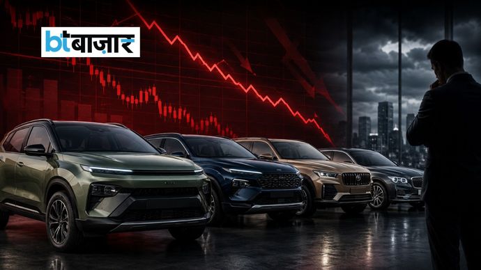 ટાટા મોટર્સના શેરમાં 6%નો ઘટાડો! JLRના પડકારોને કારણે નફો 80% ઘટ્યો અને વધ્યો… टाटा मोटर्स के शेयर 6% तक टूटे! मुनाफा 80% घटा और JLR की चुनौतियों से बढ़ी...