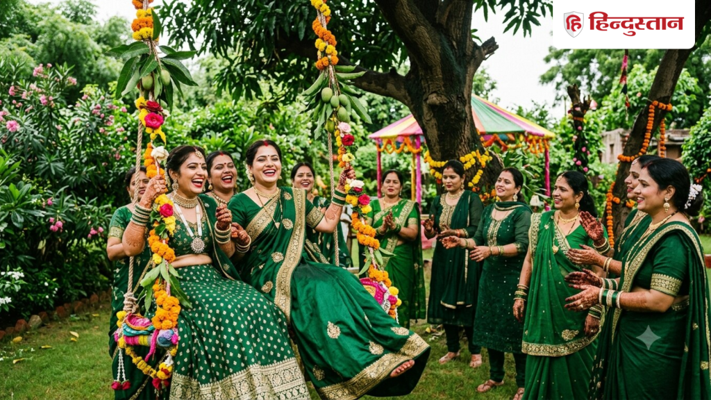 હરિયાળી તીજ વ્રતના નિયમોઃ જો તમે પહેલીવાર હરિયાળી તીજ વ્રત નિહાળવા જઈ રહ્યા છો, તો જાણો 5 મહત્વપૂર્ણ નિયમો. Hariyali Teej Vrat Rules: अगर पहली बार रखने वाली हैं हरियाली तीज व्रत, तो जान लें 5 जरूरी नियम