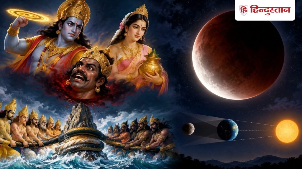 चंद्रमा को क्यों निगलता है राहु? समुद्र मंथन से जुड़ी है चंद्र ग्रहण की ये...