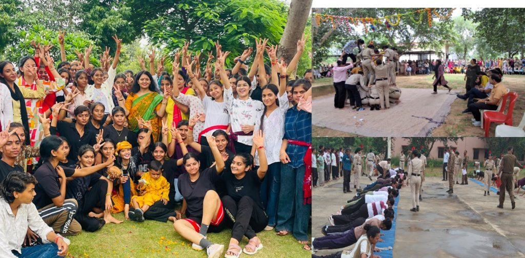 બેહરોર હંગામોઃ મહિલા કોલેજોમાં ‘હાથી, ઘોડાની પાલખી’ ગૂંજી, દહીં હાંડી અને રાસલીલાએ મચાવ્યો હંગામો बहरोड़ हलचल : महिला कॉलेजों में गूंजे 'हाथी घोड़ा पालकी..., दही हांडी व रासलीला की मची धूम