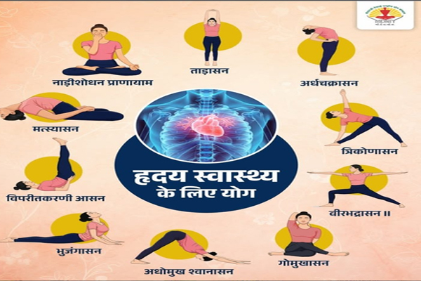 જો તમે તમારા હૃદયને મજબૂત રાખવા માંગતા હોવ તો આ યોગ આસનો અપનાવો. दिल को रखना है मजबूत तो अपनाएं ये योगासन