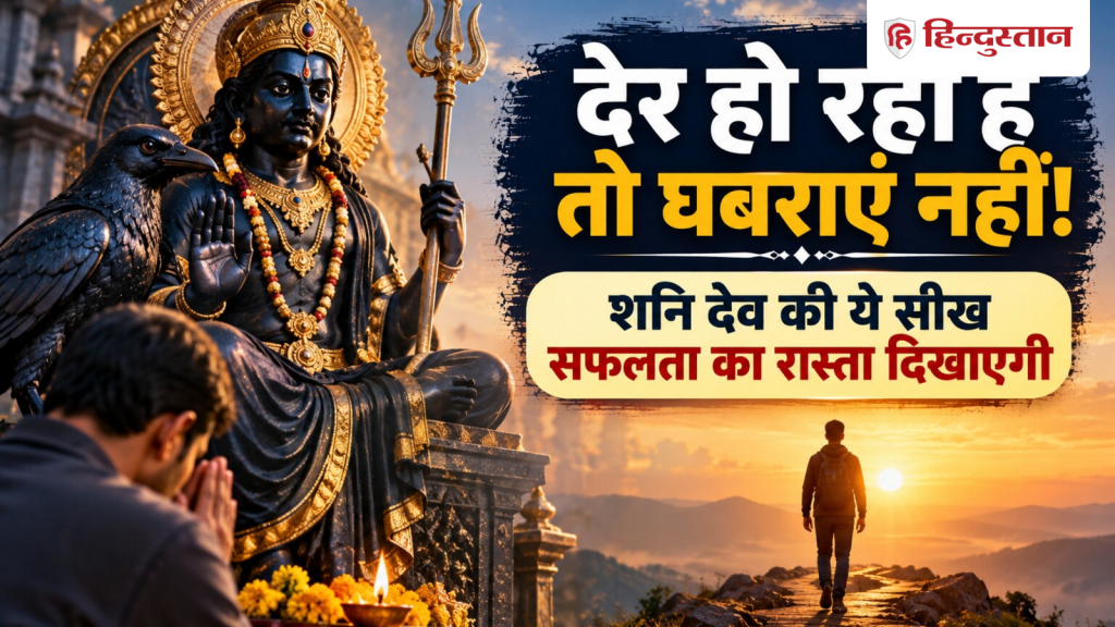 देर हो रही है तो घबराएं नहीं, शनि देव की ये सीख दिखाएगी सफलता का रास्ता