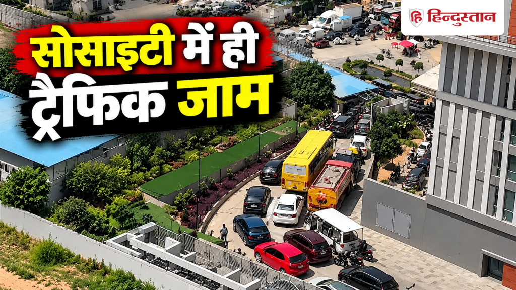 सोसाइटी में ही ट्रैफिक जाम! बेंगलुरु में घर से बाहर निकलने में ही लग रहे 30...