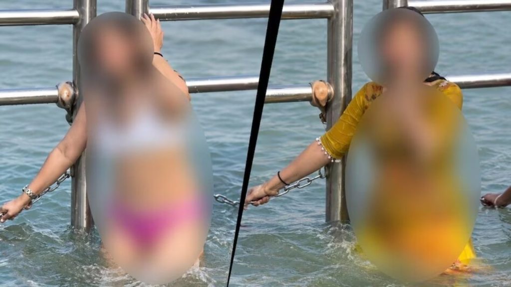 गंगा में स्नान करती श्रद्धालु को AI से सेमीन्यूड बनाने वालों पर ऐक्शन की...