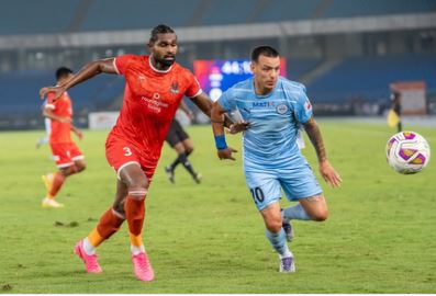 ISL: ગુરકીરાતે છેલ્લી ક્ષણોમાં ગોલ કર્યો, પંજાબ એફસીએ મુંબઈ સિટી એફસી સાથે 1-1થી ડ્રો રમી. आईएसएल: अंतिम पलों में गुरकीरत ने दागा गोल, पंजाब एफसी ने मुंबई सिटी एफसी के साथ 1-1 से ड्रॉ खेला