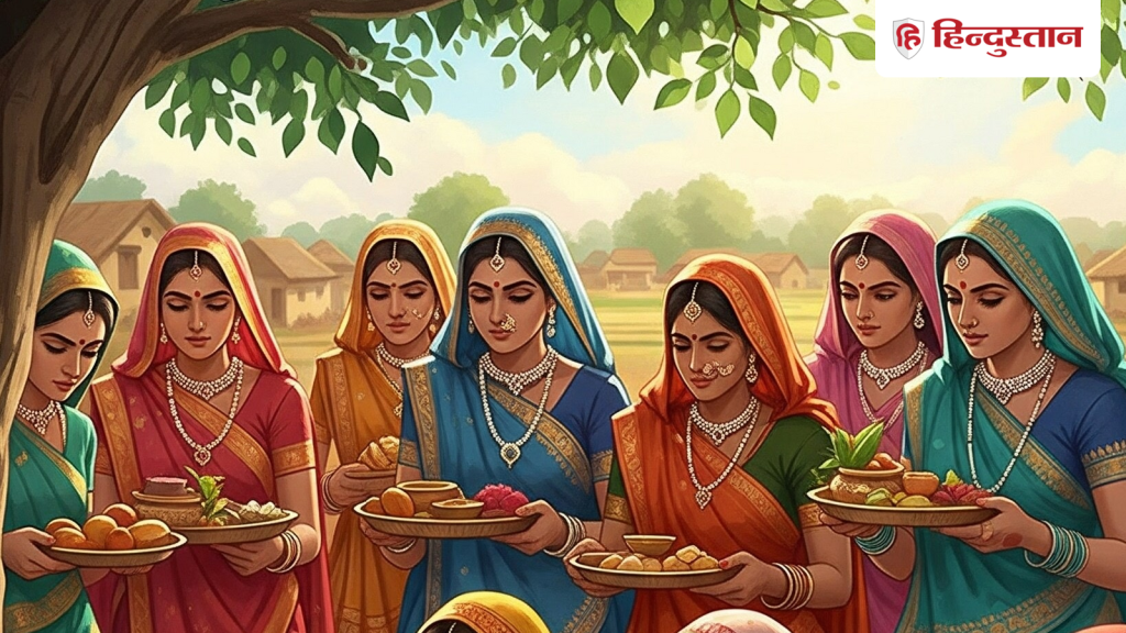 જિતિયામાં ખાર્જિતિયા શું છે?, ઓથખાન, જીમુતવાહન આંગણામાં ખાબોચિયું બનાવીને કરવામાં આવે છે… जितिया में खरजितिया क्या है?, ओठघन, आंगन में पोखर बनाकर होती है जीमूतवाहन की...