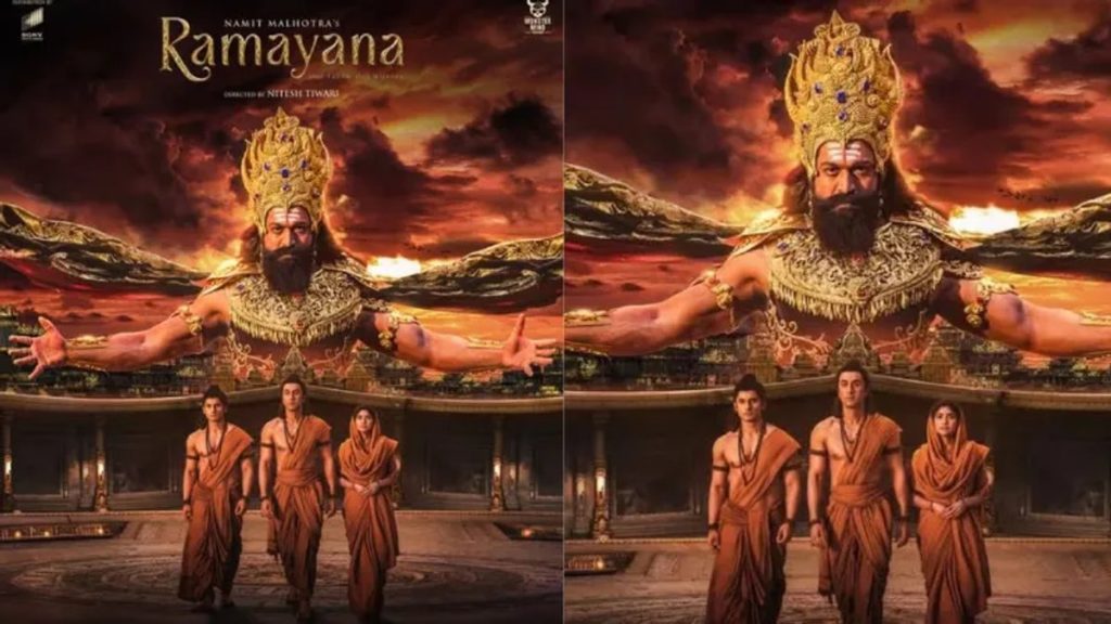 ‘રામાયણમ’ના નવા પોસ્ટરમાં રણબીર-સાઈ અને… 'रामायणम्' के नए पोस्टर में राम-सीता और रावण के अवतार में दिखे रणबीर-साई और...