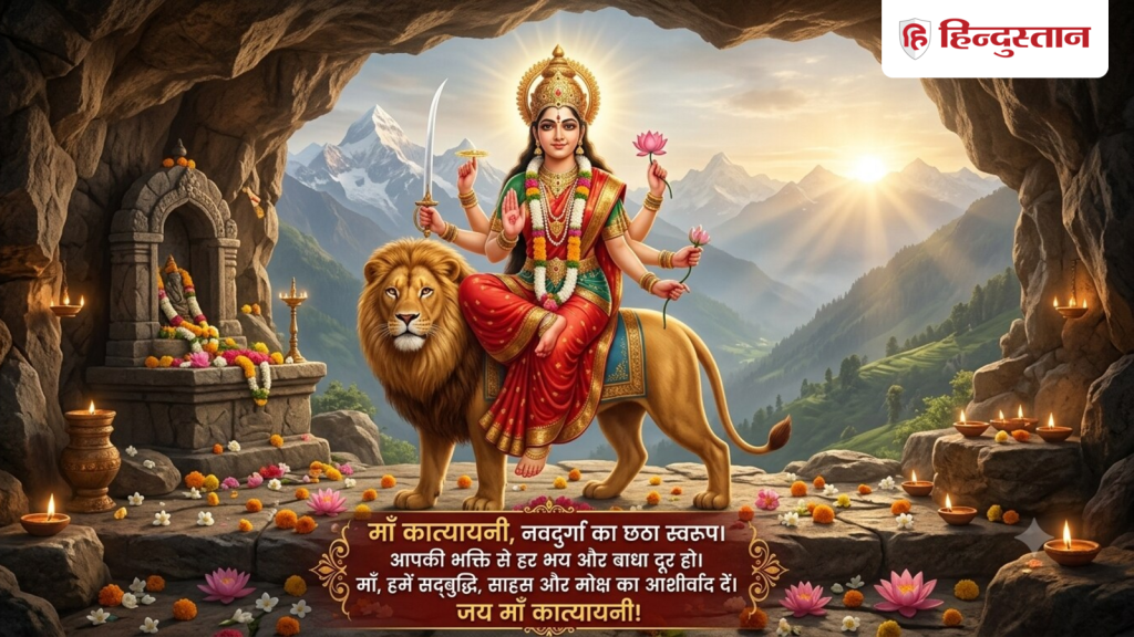 Navratri 6th Day Wishes 2026: मां कात्यायनी की बरसेगी कृपा, टॉप 10 मैसेज से भेजें शुभकामनाएं