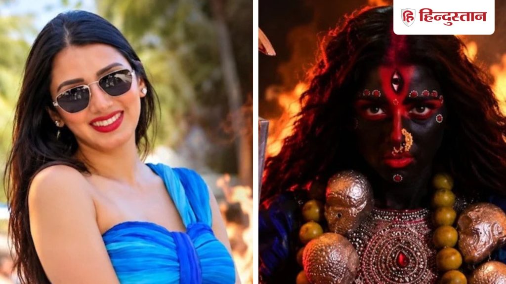 फेमस यूट्यूबर नीतू बिष्ट 'मां काली' बनकर सड़क पर मोमोज खाते दिखीं; करणी सेना...
